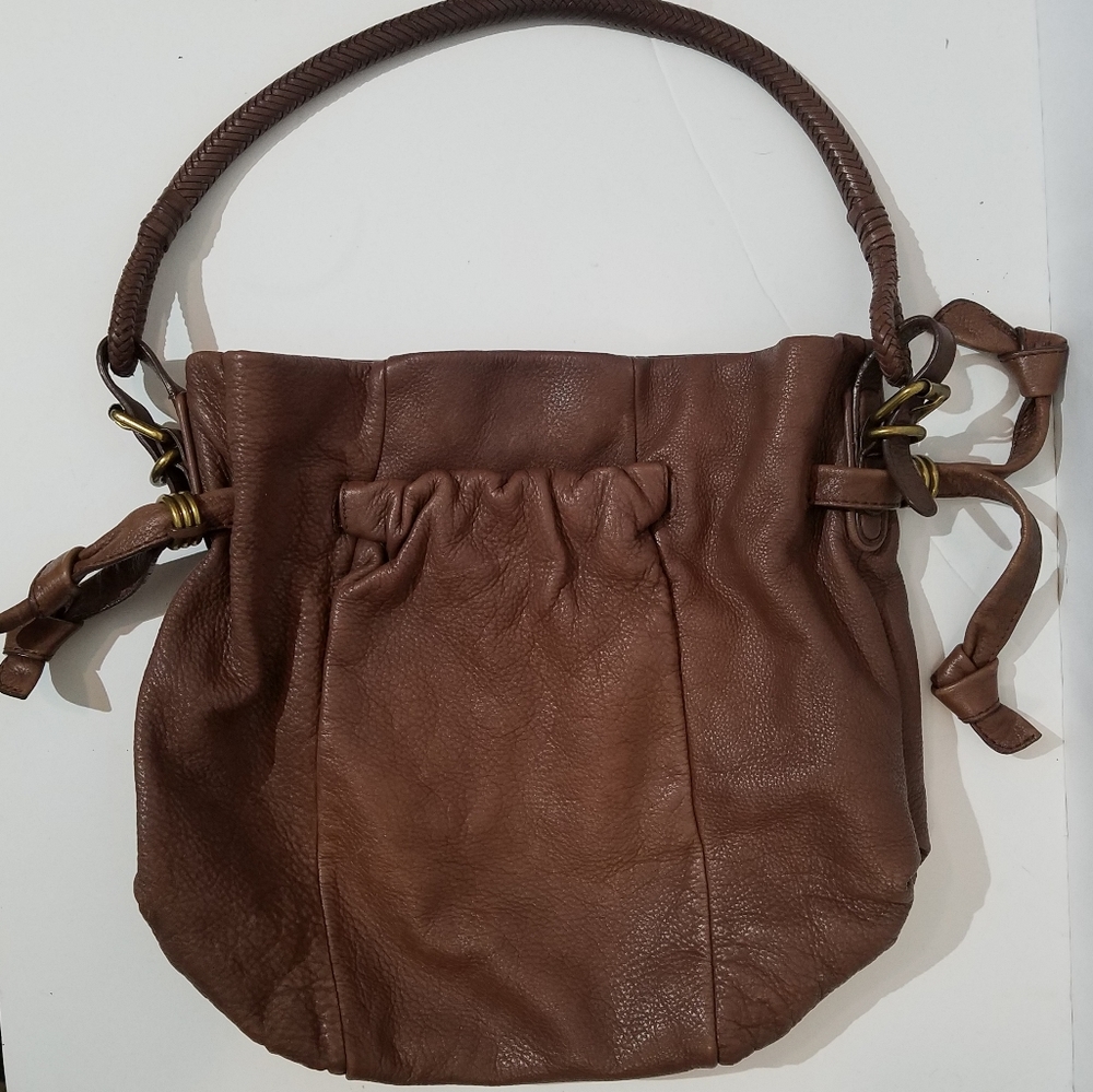 Elliott Lucca Brown Leather Hobo Bag - Picture 8 of 16